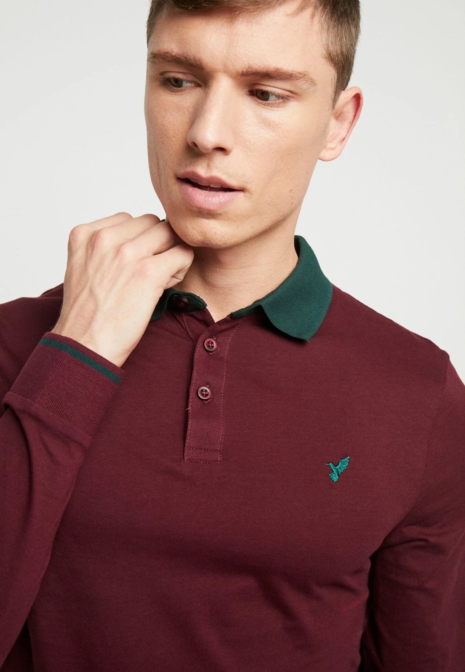 Pier One Muscle Fit - Poloshirt - Bordeaux 5 Pier One Muscle Fit - Poloshirt - Bordeaux - Afbeelding 5