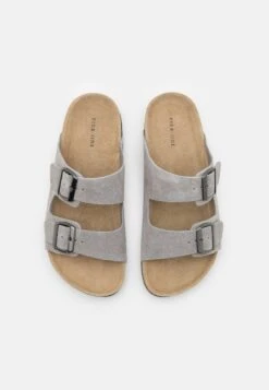 Pier One Leather Unisex - Pantoffels - Grey -Pier One 6e172422b00e484a8ac21c5f565af9d6