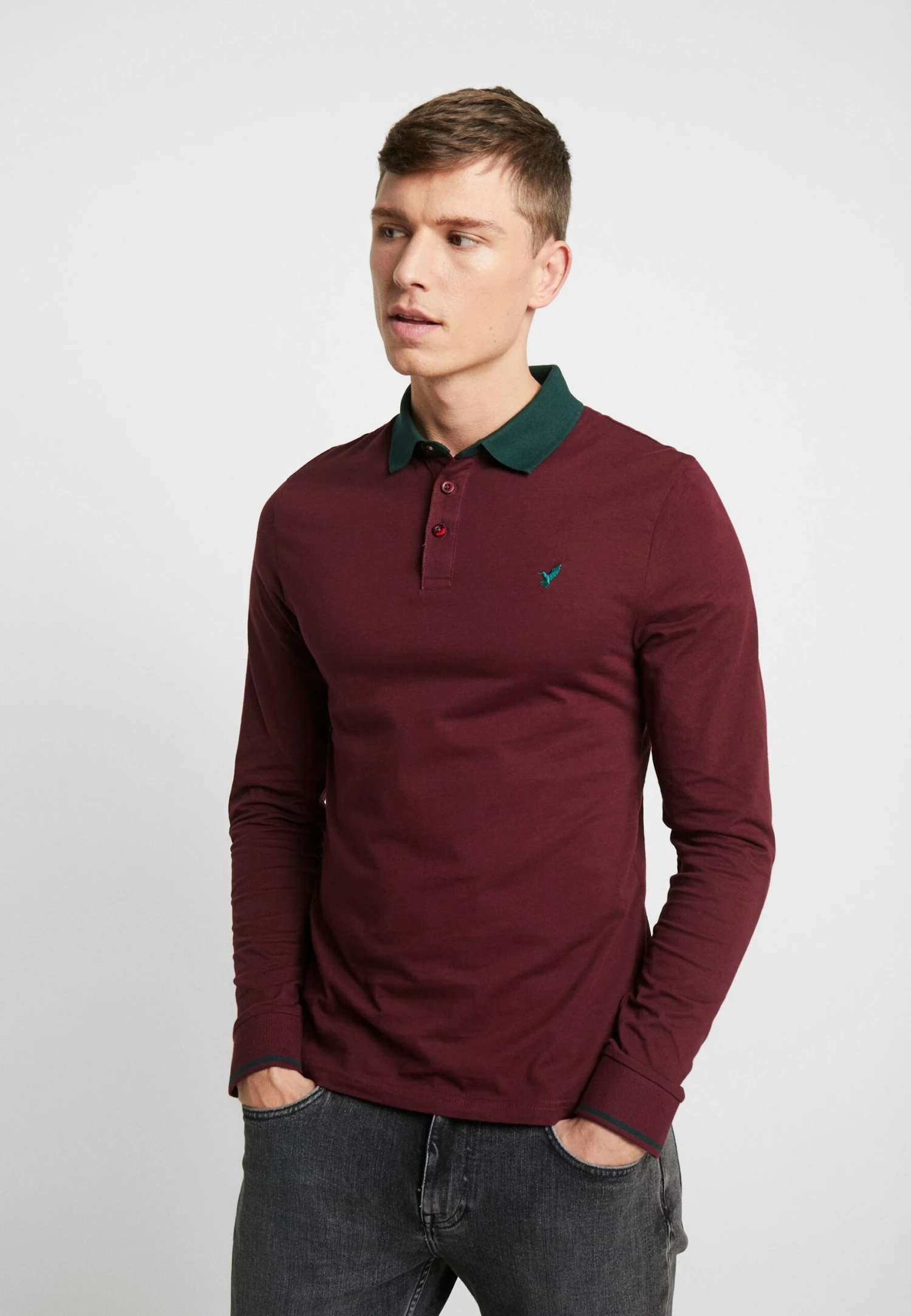 Pier One Muscle Fit - Poloshirt - Bordeaux 1 Pier One Muscle Fit - Poloshirt - Bordeaux